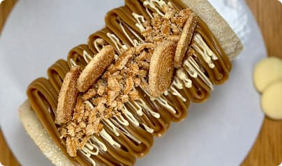 Bolo de rolo com topping 550g